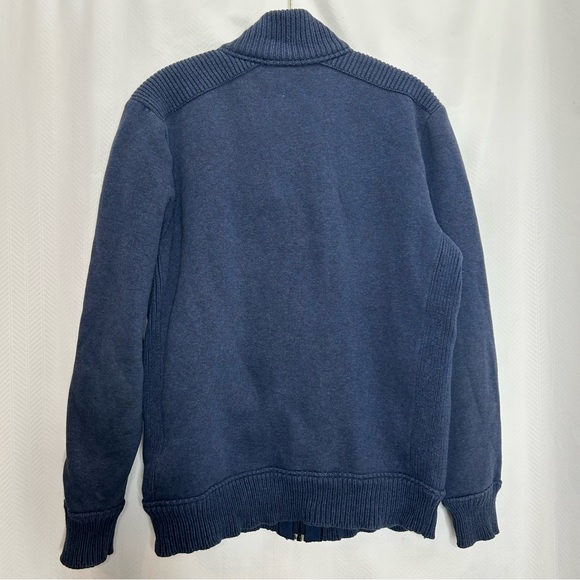 Ted Baker blue button and zipper up cardigan fleece lined - Picture 8 of 8